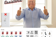 SENIOR ASSISTANTS: Labels Help Seniors Quickly Identify Lighting