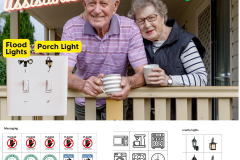OUTDOOR LIGHTING: Ensuring porch or security lighting is labeled  helps you quickly select  or ensure the appropriate lights are covered.