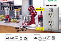 KITCHENS (Outlets): When it comes to popular appliances, Correct Switch has you covered.  You can dedicate outlets for specific appliances or just label them for easy identification.