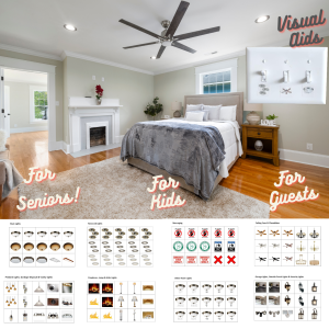 light switch organization for bedrooms
