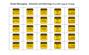Outlet labels for Office - Outlet Messages - Maximum Watts by Correct Switch