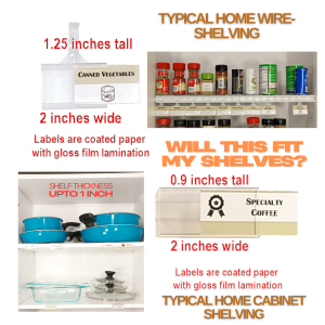 energy conservation tips for homeowners - label cabinets and shelves
