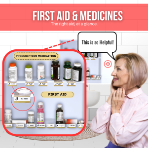 aids for seniors - labeled first aid