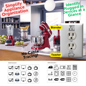 energy conservation tips for homeowners - label outlets
