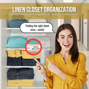 linen closet organization