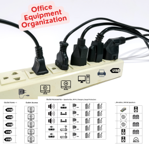 power strip organization