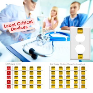 do not unplug label - label critical devices